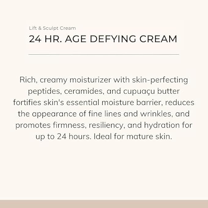 Le Mieux 24 HR. AGE DEFYING CREAM - HYDRATING FACIAL MOISTURIZER WITH HYALURONIC ACID & PEPTIDES, RICH ANTI-AGING FACE CREAM, NO PARABENS OR SULFATES (1.75 OZ / 52 ML) - Image 2